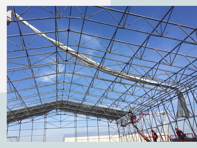 Шатровые ангары от 612 руб. в Ессентуках и Ставропольском крае