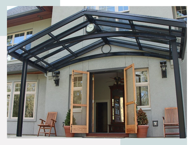 Козырьки металлические в Ессентуках