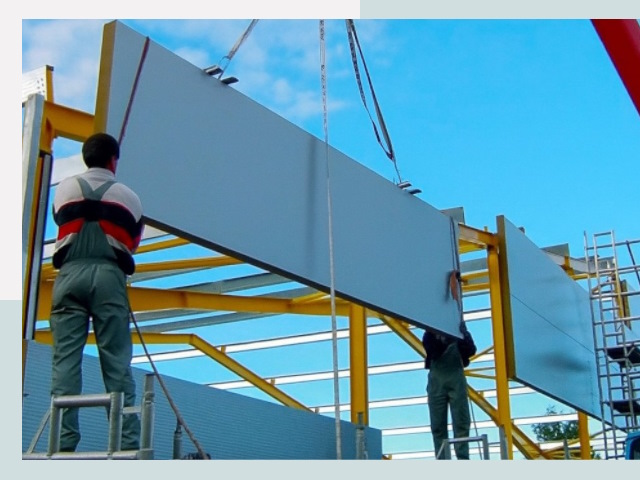 Монтаж сэндвич-панелей в Ессентуках от 612 руб.